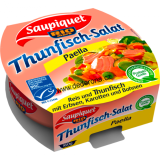 Saupiquet - TUŇÁKOVÝ salát PAELLA 160g - Německo!