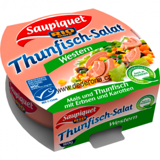 Saupiquet - TUŇÁKOVÝ salát WESTERN 160g - Německo!