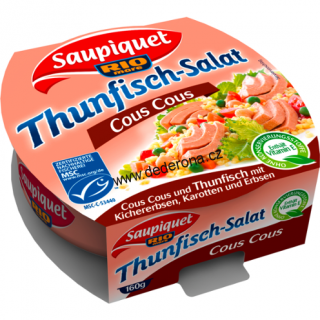 Saupiquet - TUŇÁKOVÝ salát KUSKUS 160g - Německo!