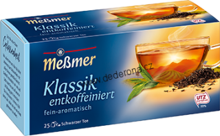 Messmer - Černý čaj KLASSIK BEZ KOFEINU - Německo!