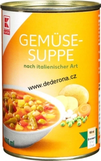 K-CLASSIC - Hotová ITALSKÁ ZELENINOVÁ polévka 400ml - Německo!