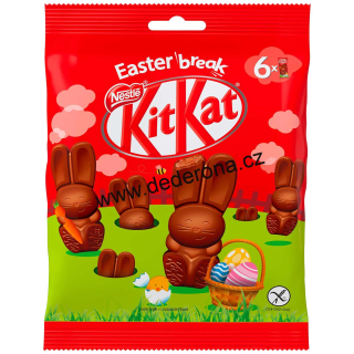KitKat - VELIKONOČNÍ MINI ZAJÍČCI 6ks/bal. 66g - Německo!