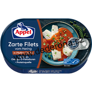Appel - Sleďové filety v PEPŘOVÉ omáčce 200g - Německo!