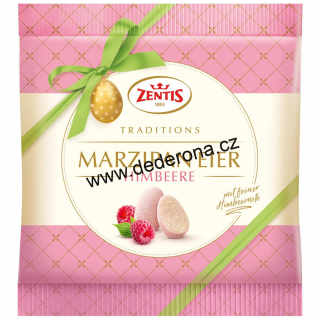 Zentis - VELIKONOČNÍ MARCIPÁNOVÁ VAJÍČKA MALINA 125g - Německo!