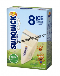 SUNQUICK - KRÉMOVÁ ZMRZLINA k domácímu zmrazení VANILKA 8ks/bal. - Německo!