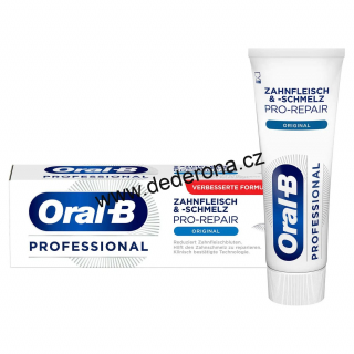 Oral-B - Zubní pasta PROFESSIONAL ORIGINAL DÁSNĚ a SKLOVINA 75ml - Německo!
