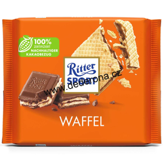 Ritter Sport - MLÉČNÁ čokoláda s OPLATKOU 100g - Německo!