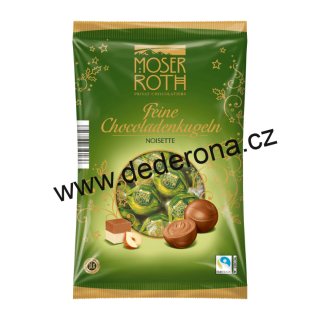 MOSER ROTH - VÁNOČNÍ čokoládové KULIČKY NOISETTE 150g - Německo!
