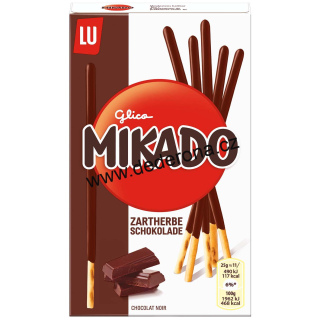 MIKADO - Křupavé sušenkové tyčinky HOŘKÁ ČOKOLÁDA 75g - Německo!