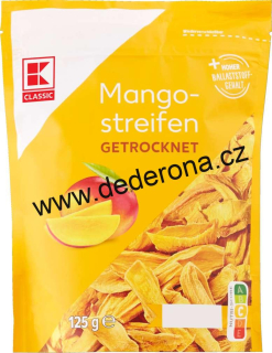 K-Classic - Sušené MANGO plátky 125g - Německo!