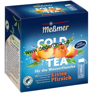 Messmer - LEDOVÝ černý čaj COLD TEA BROSKEV - Německo!
