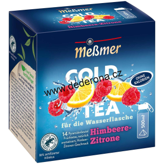 Messmer - LEDOVÝ ovocný čaj COLD TEA MALINA a CITRON - Německo!