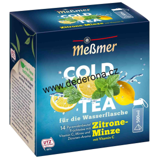 Messmer - LEDOVÝ ovocný čaj COLD TEA CITRON a MÁTA - Německo!