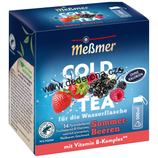 Messmer - LEDOVÝ ovocný čaj COLD TEA LETNÍ BOBULE - Německo!