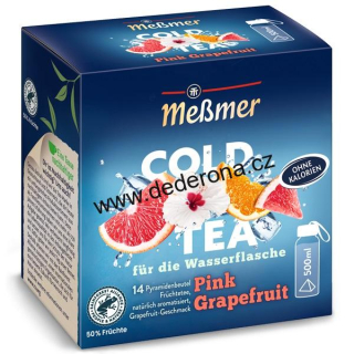 Messmer - LEDOVÝ ovocný čaj COLD TEA RŮŽOVÝ GRAPEFRUIT - Německo!