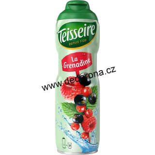 Teisseire - Sirup pro přípravu nápojů GRENADINE 600ml - Německo!