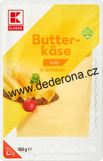 K-Classic - BUTTERKÄSSE plátkový sýr 50% 150g - Německo!