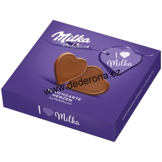 Milka - Bonboniéra čokoládové plaketky SRDÍČKA  130g - Německo!