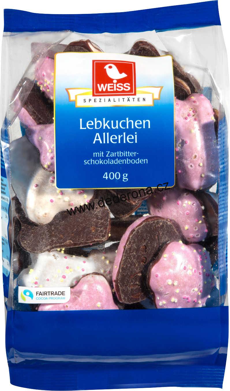 Weiss - Čokoládové PERNÍČKY s cukrovou polevou 400g - Něměcko!