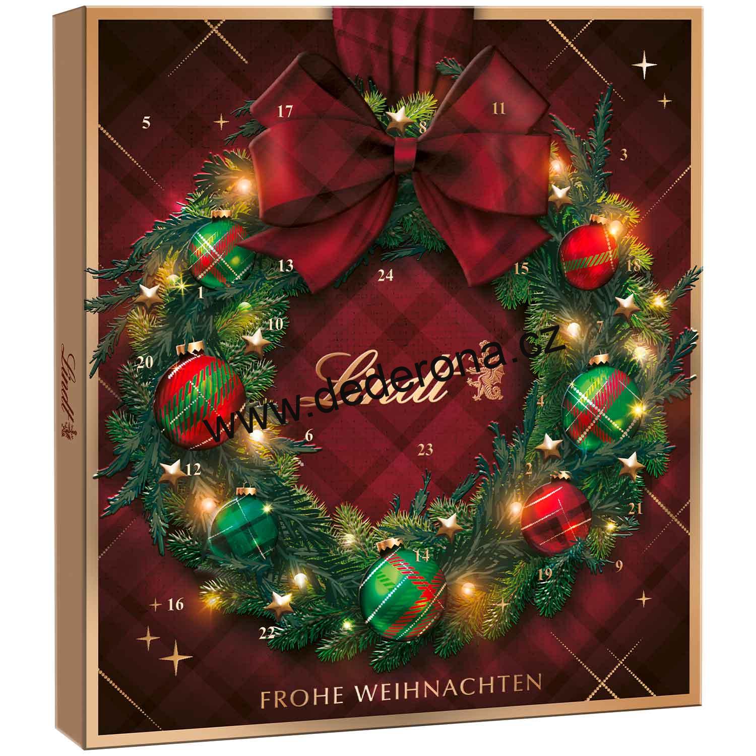 Lindt - ADVENTNÍ KALENDÁŘ KARO ROYAL 168g - Německo!