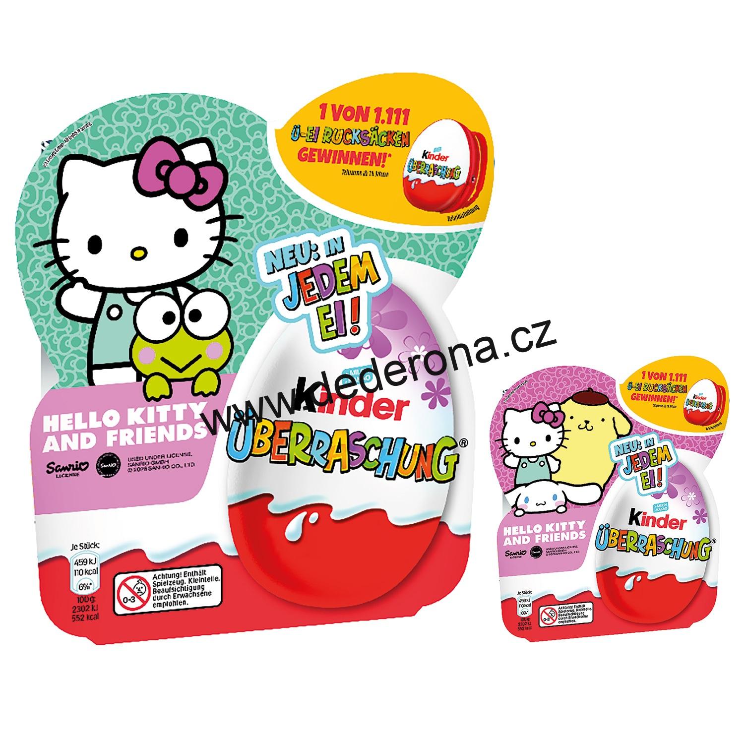 Kinder - Vajíčka HELLO KITTY and FRIENDS 4ks/bal. 2026 - Německo!