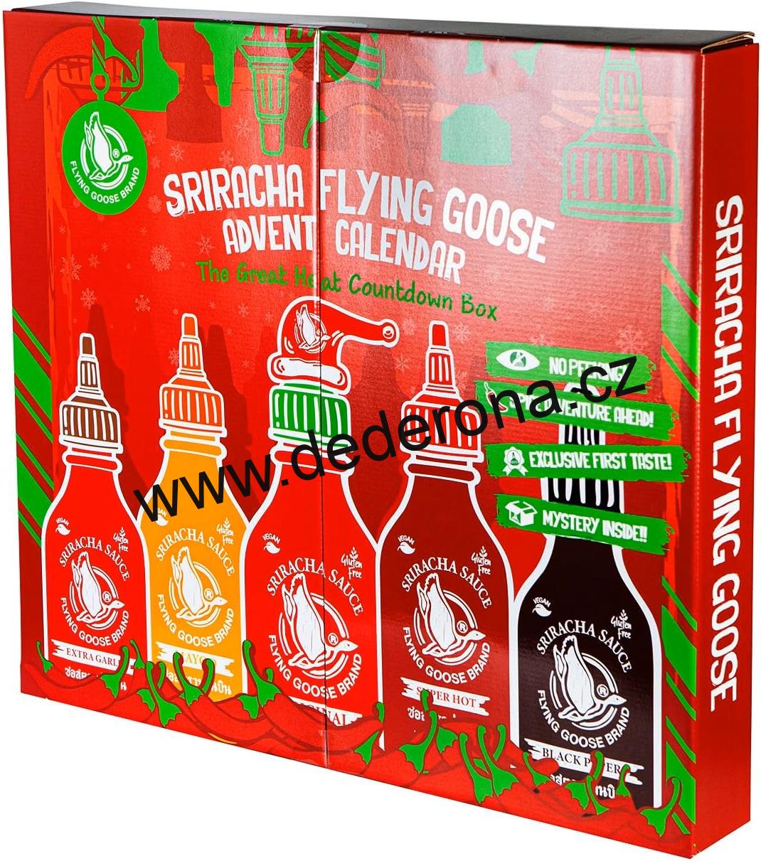 Flying Goose - ADVENTNÍ KALENDÁŘ SRIRACHA pálivé OMÁČKY 2026 - Německo!