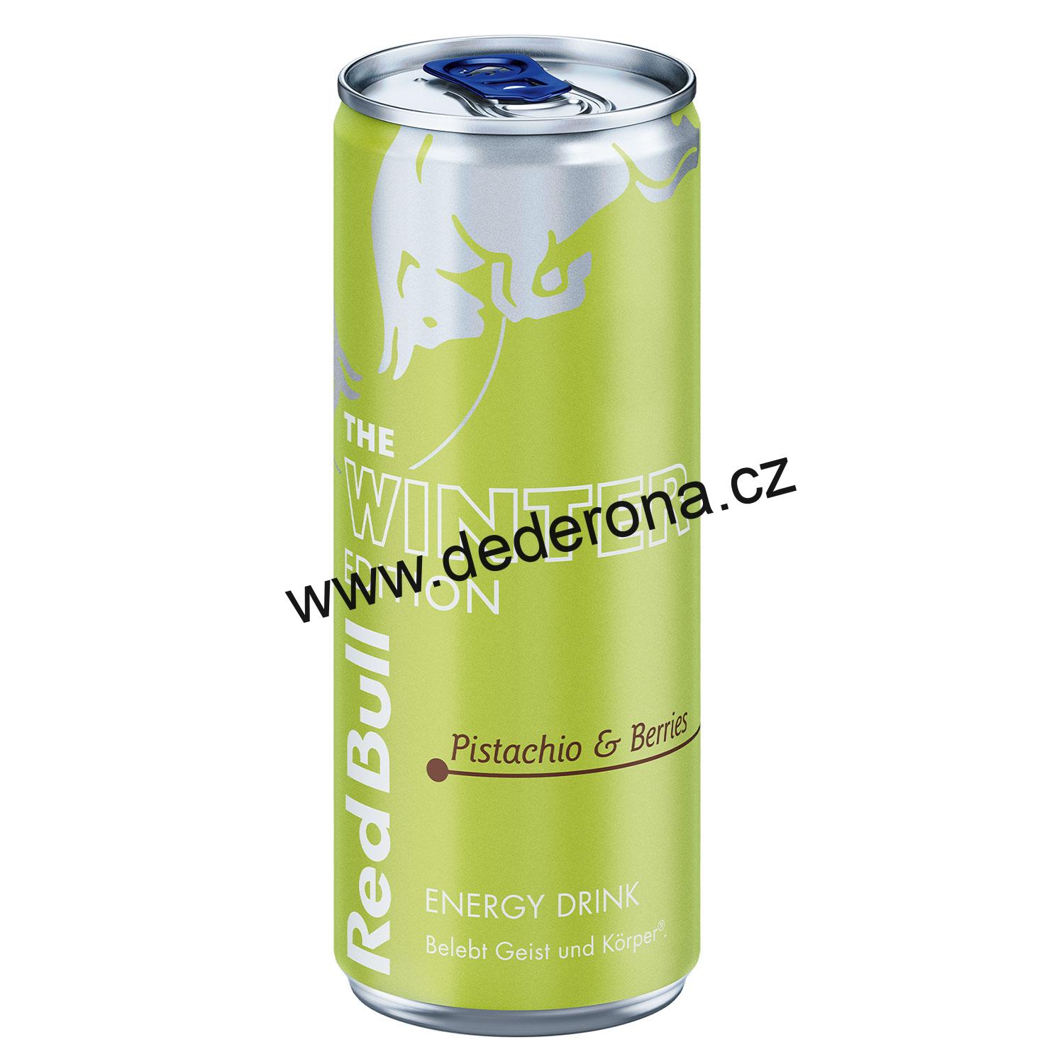 Red Bull - Energetický nápoj PISTÁCIE a BOBULE 250ml - Německo!