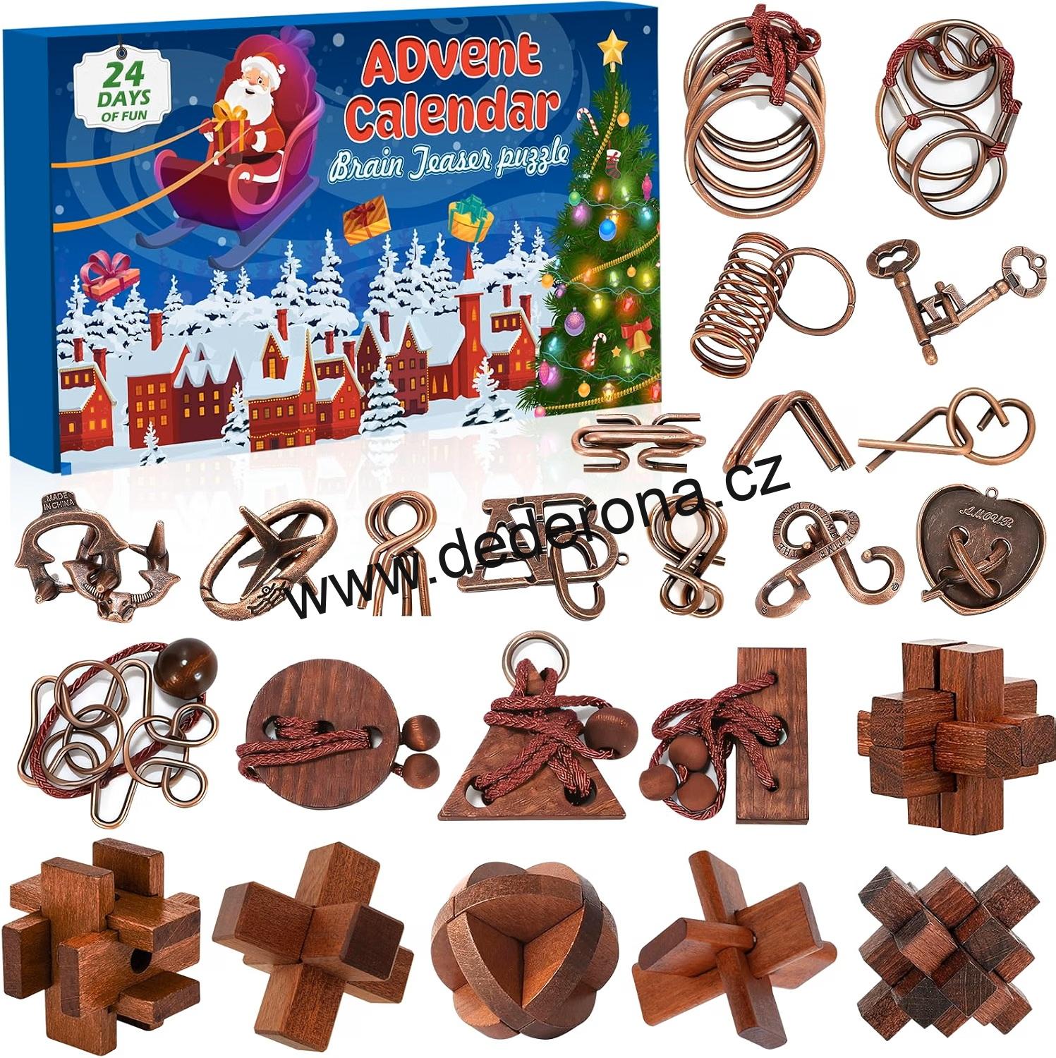 Vewicokop - ADVENTNÍ KALENDÁŘ HLAVOLAMY KOVOVÉ  a DŘEVĚNÉ 2026 - Německo!